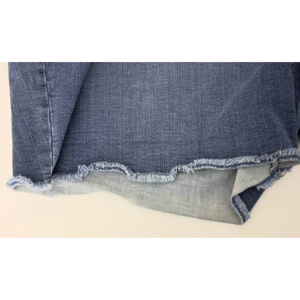 Belle By Kim Gravel Bermuda Shorts Women's Size 20W Frayed Hem TripleLuxe - Picture 9 of 14